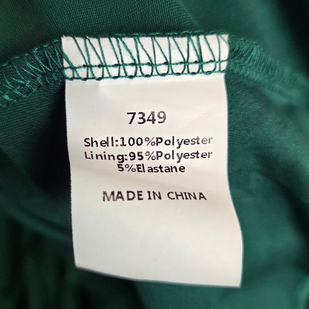Pretty Garden Emerald Green MIdi Dress 2XL Tier Chiffon Whimsigoth Forest Fairy - Picture 9 of 16